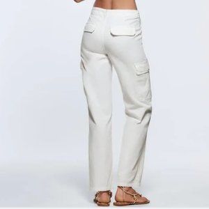 Zara White Cargo Pants
